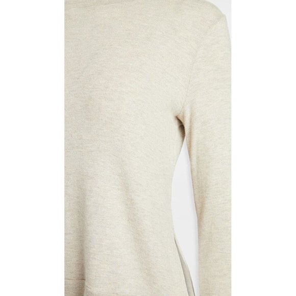 Beyond Yoga Just Chillin LS Pullover Oatmeal Heather Beige - Picture 4 of 7